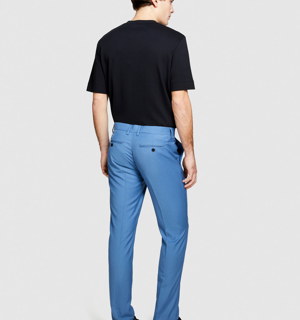 Formal trousers - men's slim fit trousers - Blue | Sisley image number 3